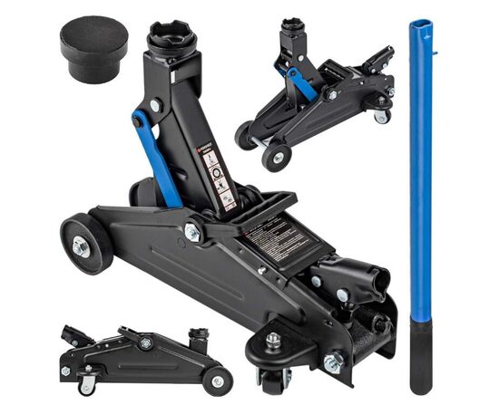 Hidraulinis domkratas su ratukais, 2T, 125–300 mm